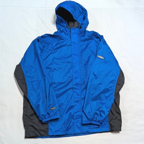 Stearns Other - Stearns DryWear Rain Jacket Mens 2XL Blue Black Hooded Windbreaker 8732 Ripstop